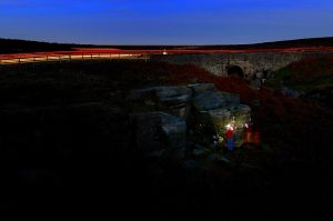 Night Bouldering at Burbage Bridge